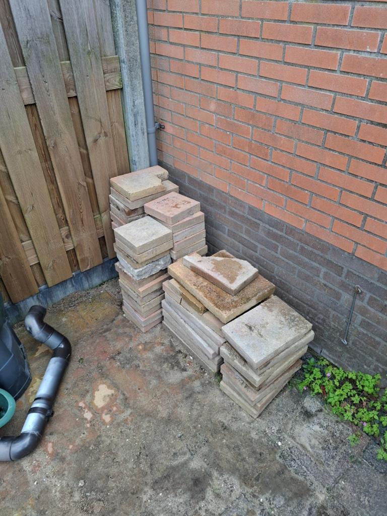 Tuintegels gratis af te halen, Tuin en Terras, Ophalen, Gebruikt