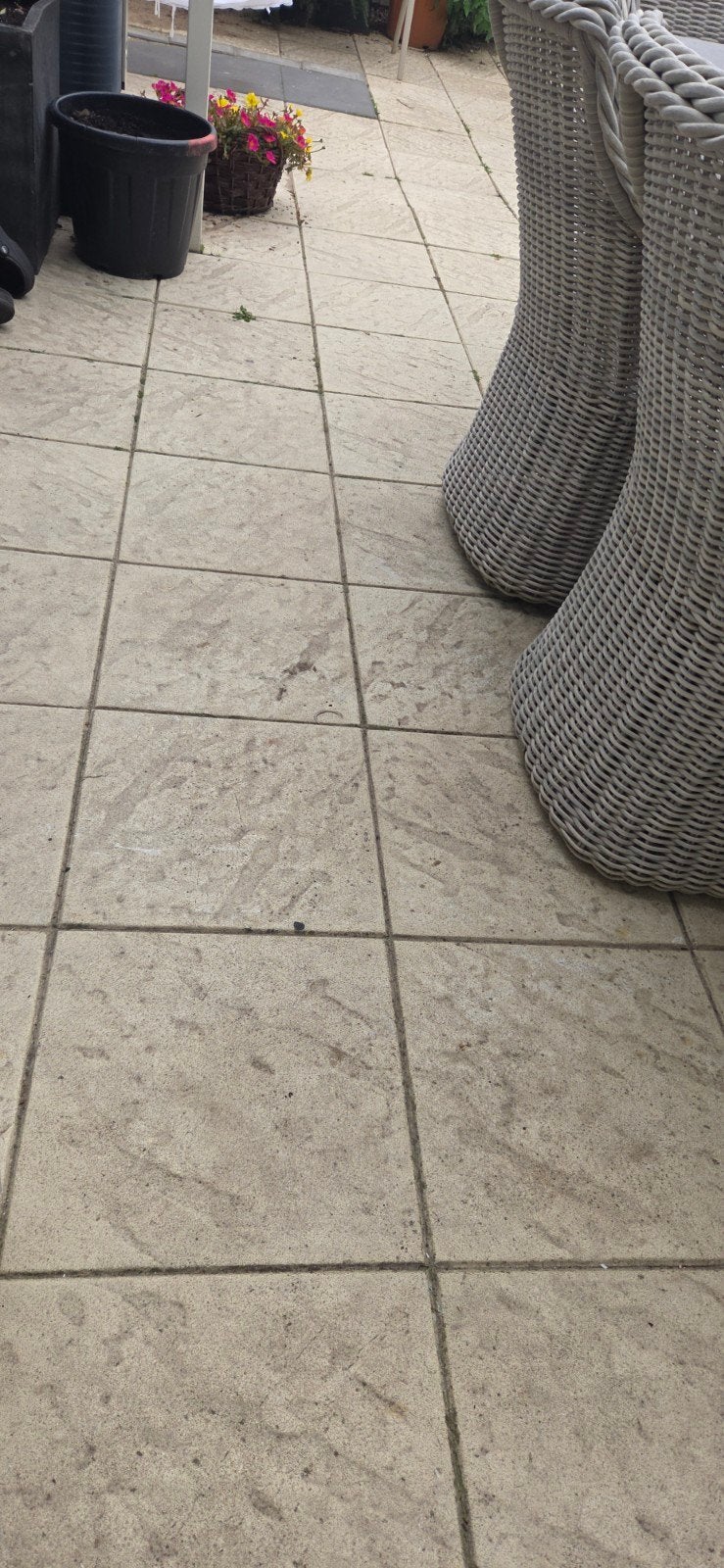 Gratis af te halen: Beige/gelige terrastegels 40x40 cm, Doe-het-zelf en Verbouw, Ophalen, 40 tot 60 cm, 40 tot 60 cm, Keramiek
