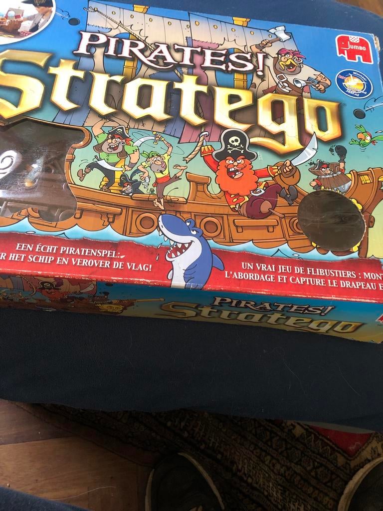 Complete Jumbo Stratego Pirates! Bordspel met piratenschip, Een of twee spelers, Ophalen of Verzenden, Gebruikt