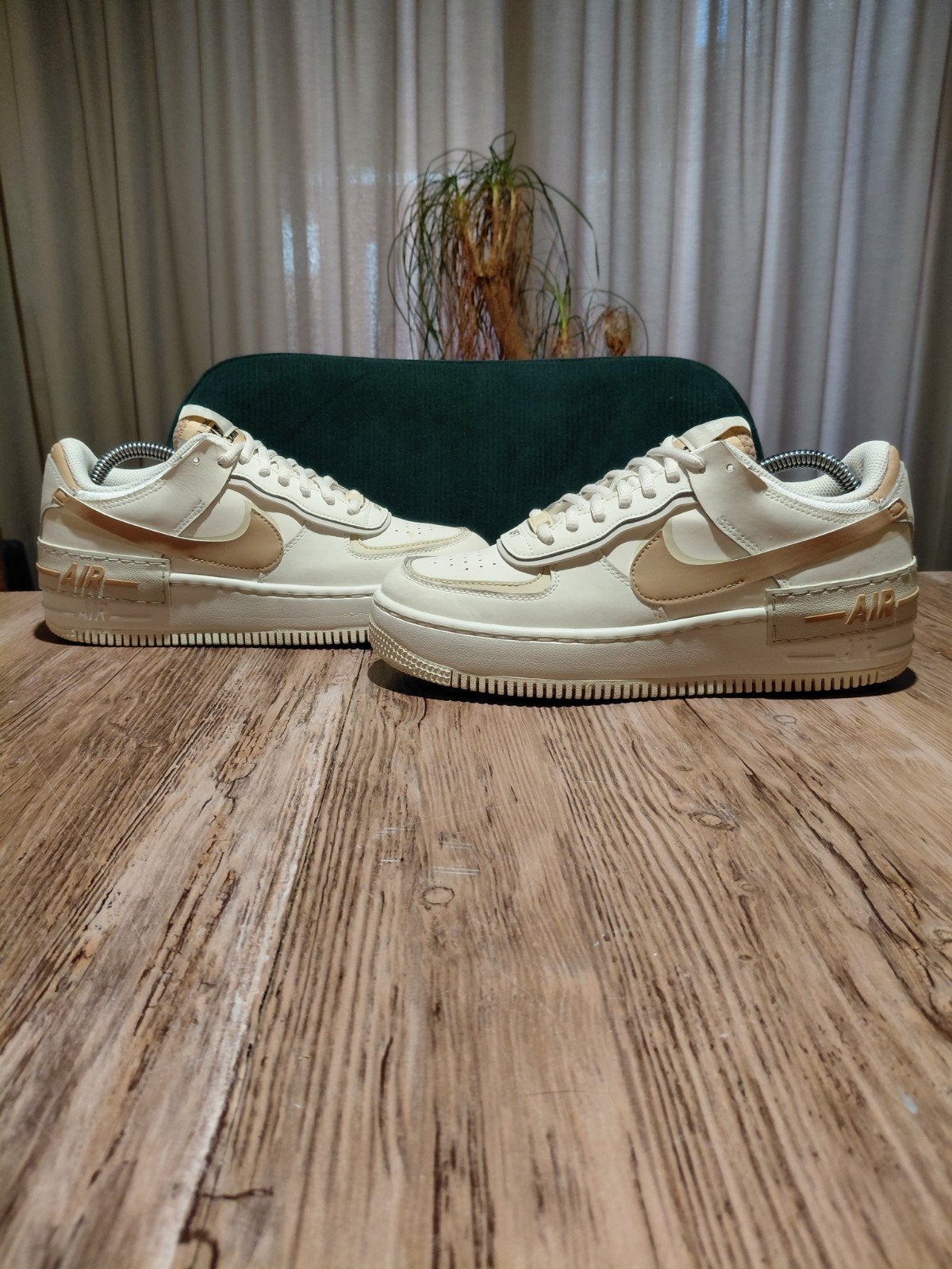 Nike Air Force 1 Shadow 'Fossil' Size 39, Wit, Nike, Ophalen of Verzenden, Sneakers of Gympen