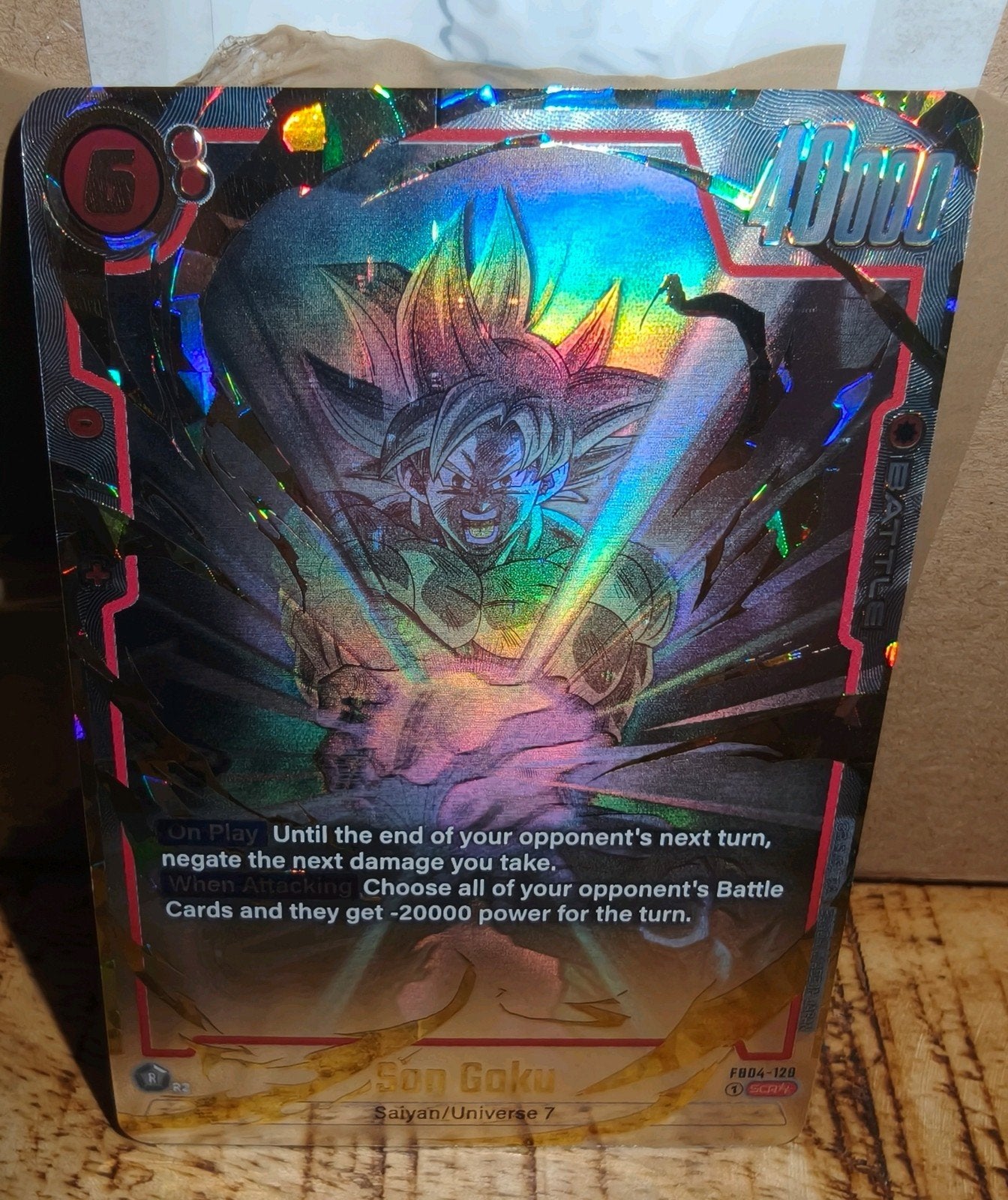 FB04-129 Son Goku Super alt art godrare (two star), Hobby en Vrije tijd, Verzamelkaartspellen | Overige, Ophalen of Verzenden