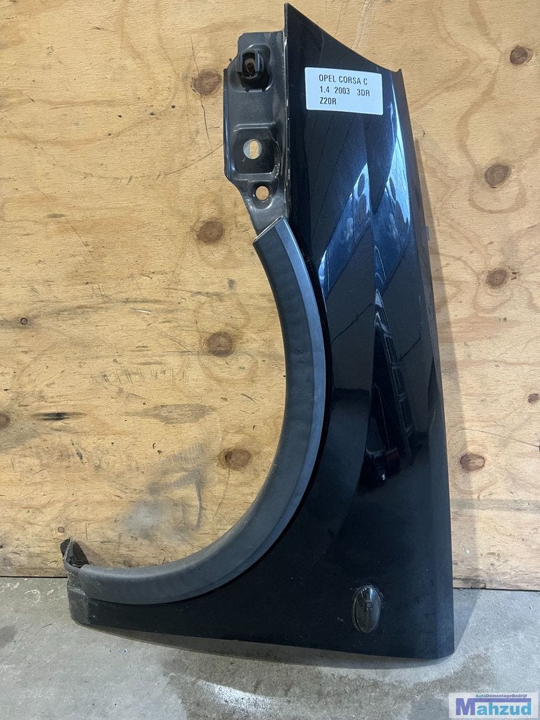 OPEL CORSA C ZWART Z20R links voorscherm 2000-2005, Gebruikt, Opel Automobile GmbH, Ophalen of Verzenden, Kontakt@opel-infoservice.de