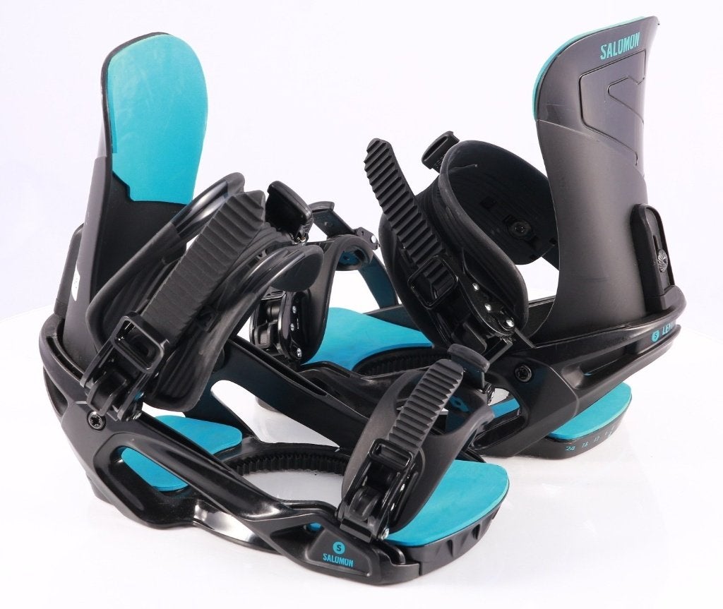 S snowboard bindingen SALOMON UNITE, black/blue (TOP staat), Verzenden, Gebruikt, Bindingen
