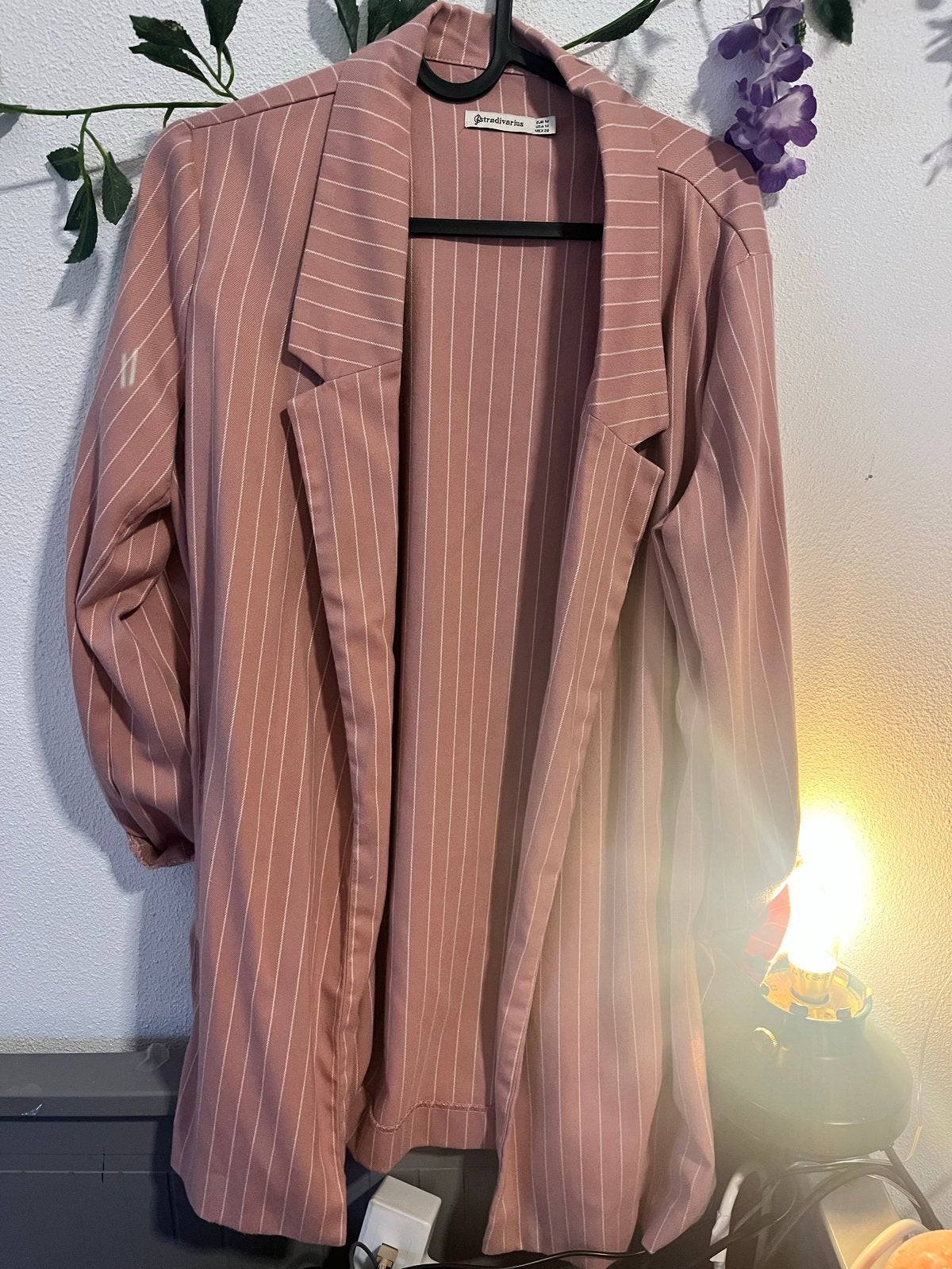 Stradivarius roze gestreepte blazer - Maat M, Maat 38/40 (M), Ophalen of Verzenden, Zo goed als nieuw, Jasje