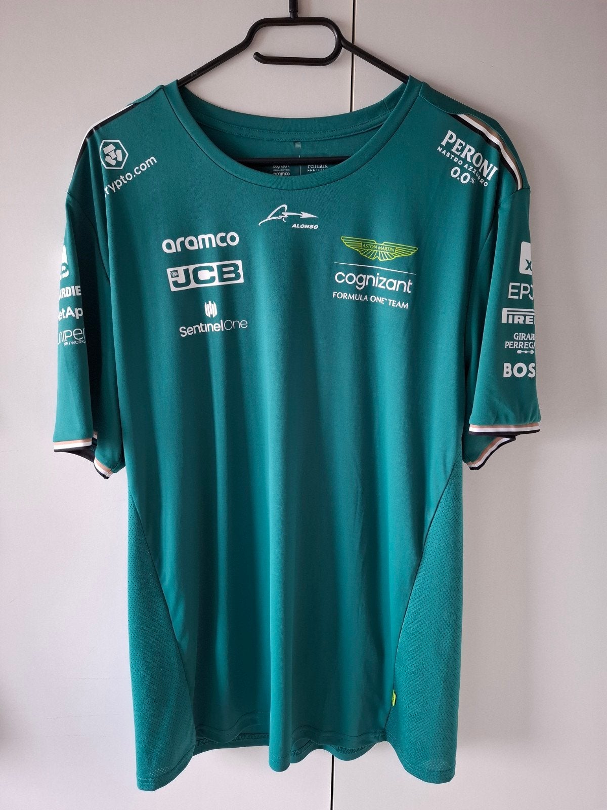 Aston Martin shirt Fernando Alonso maat XL, Verzamelen, Ophalen of Verzenden, Zo goed als nieuw, Formule 1