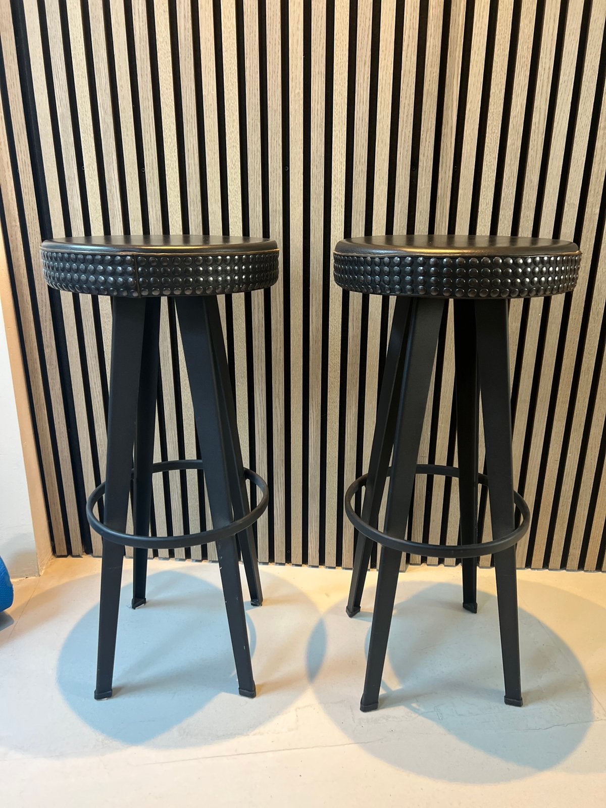 2 Diesel by Moroso Stud barkrukken – zwart met studs, Ophalen, Zwart, Twee