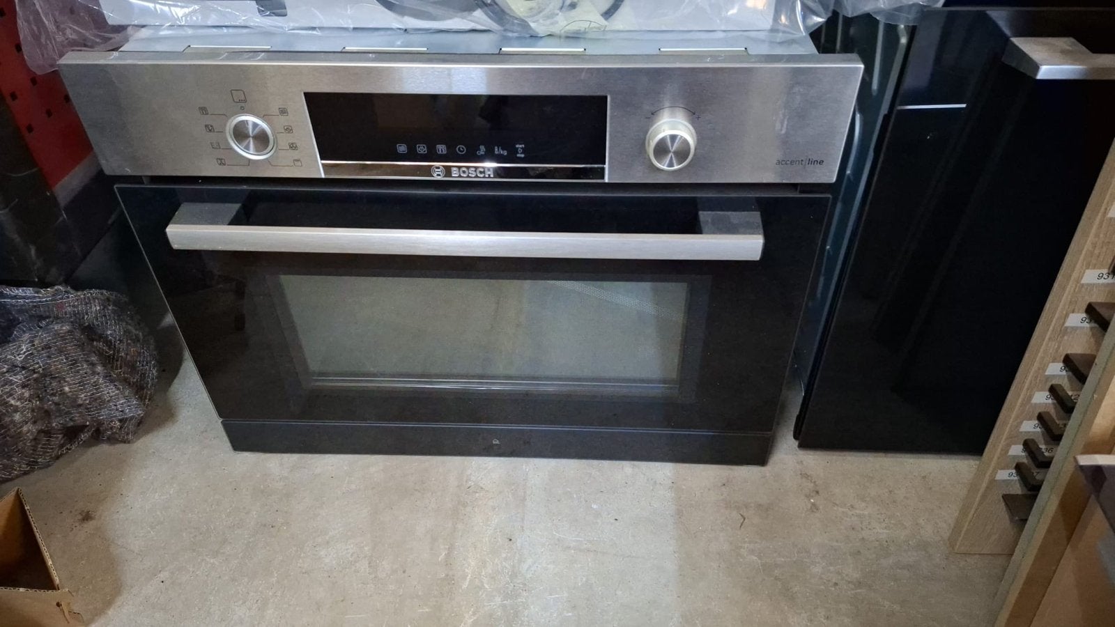 Bosch Inbouwmagnetron 45cm Hoog - Zo goed als nieuw, Witgoed en Apparatuur, Magnetrons, Ophalen, Nieuw, Magnetron, Inbouw