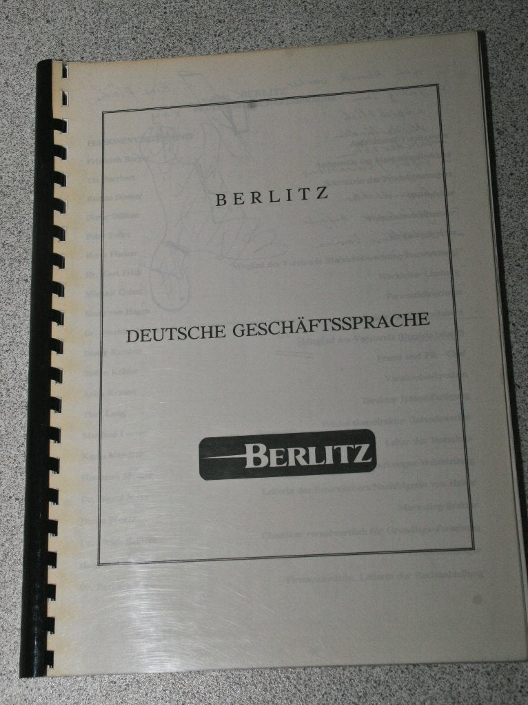 Deutsche Geschäftssprache.  Zakelijk Duits. Berlitz, Ophalen of Verzenden, Alpha, Gelezen, Berlitz