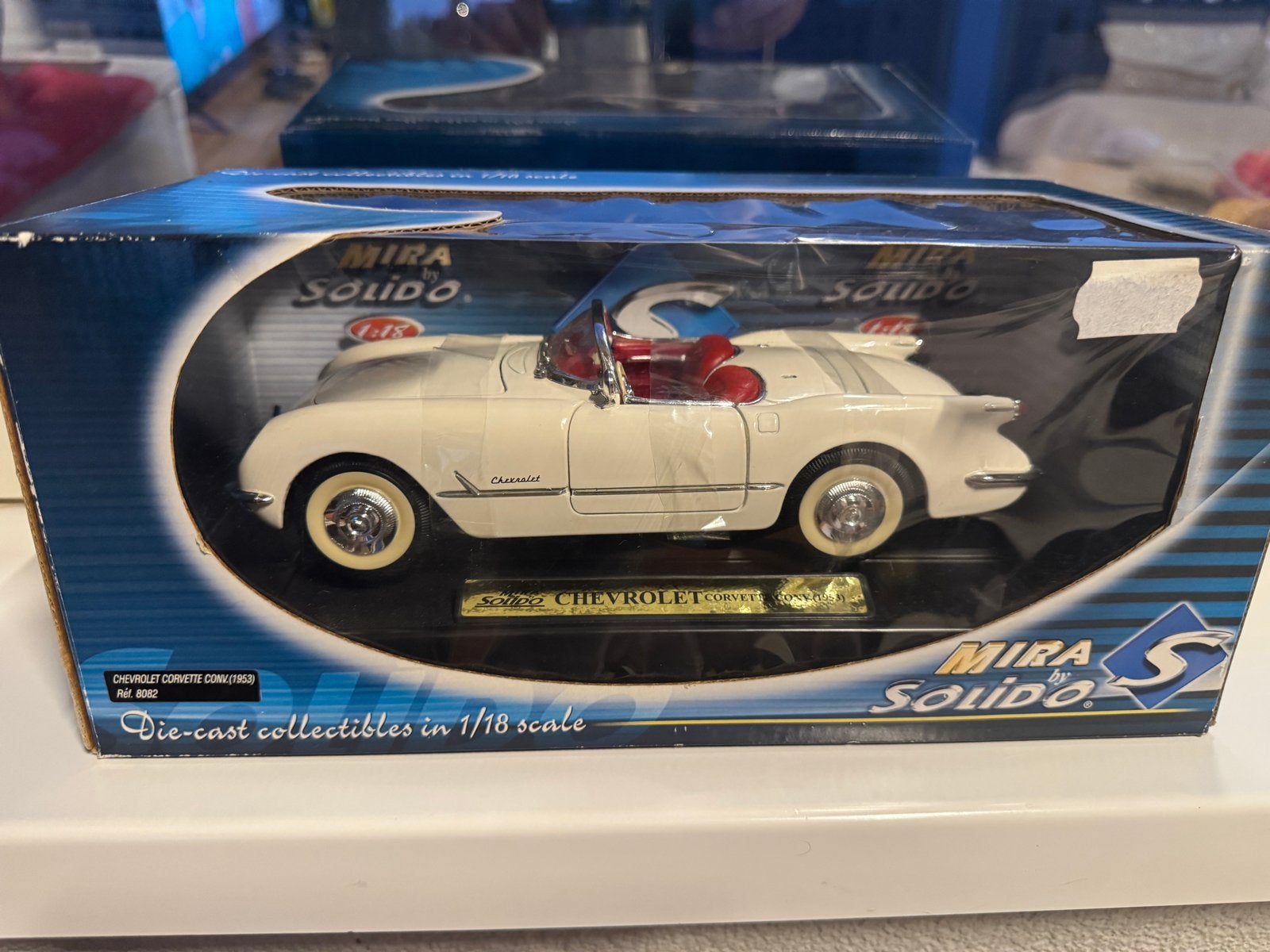 Chevrolet Corvette 1953 Die-cast Model Solido 1:18, Ophalen of Verzenden, Zo goed als nieuw, Auto, Solido