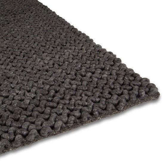 Vloerkleed / Karpet Brinker Lisboa 900 Antracite 170 x 230cm, Wol, Nieuw, Ophalen of Verzenden, 200 cm of meer