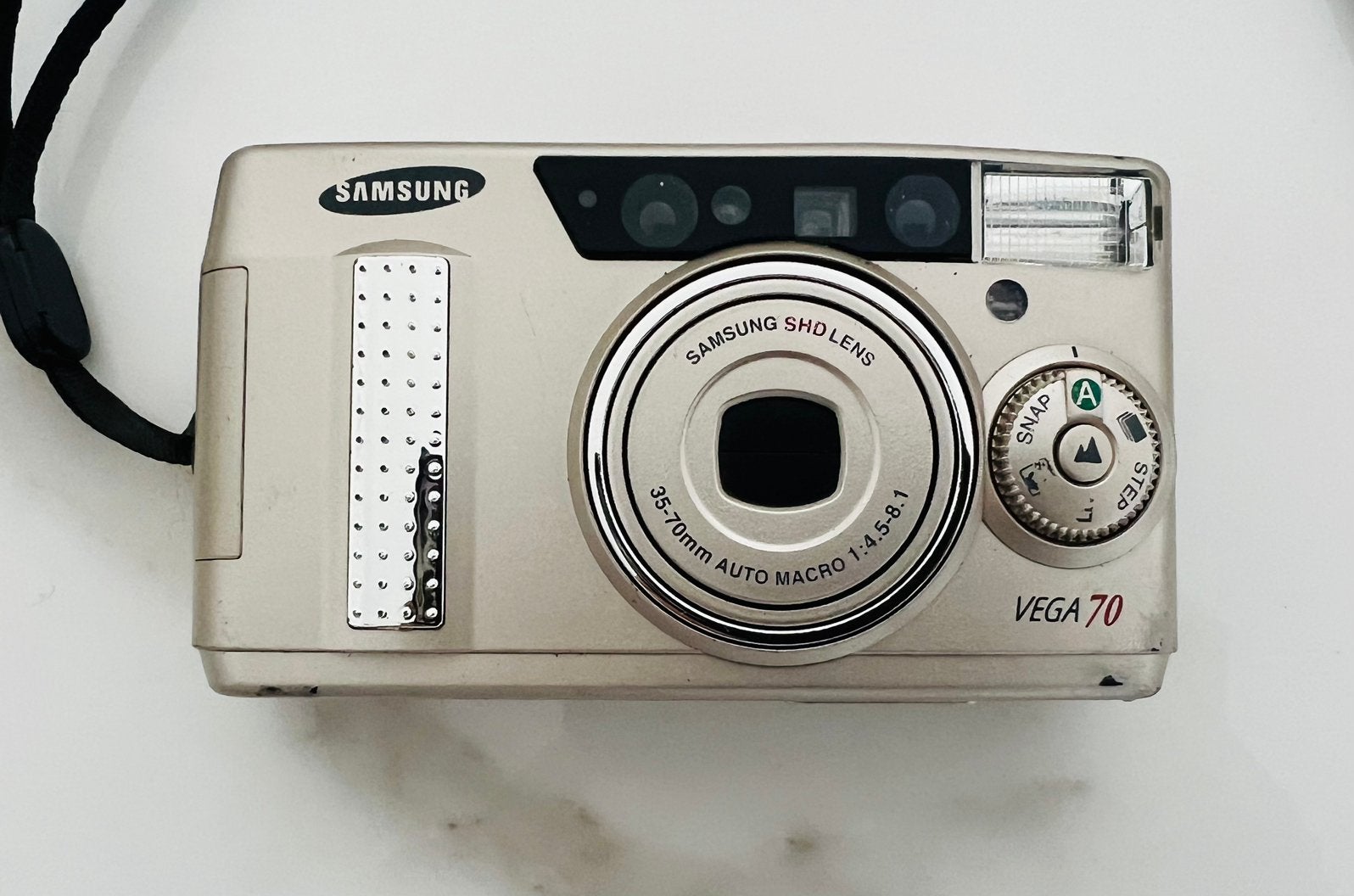 Analoge camera van Samsung, Ophalen of Verzenden, Niet werkend, Compact, Samsung