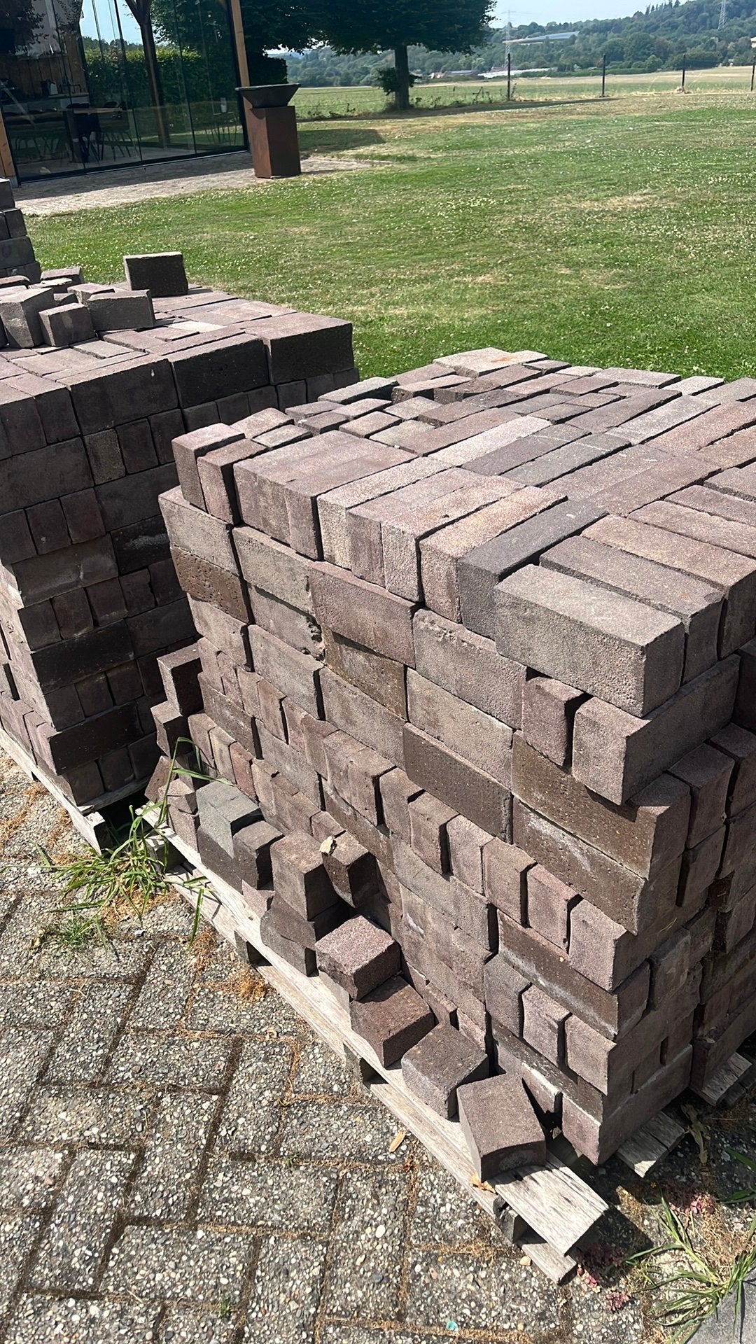 35m2 waaltjes gebruikt, Ophalen, Zo goed als nieuw, Beton, Klinkers