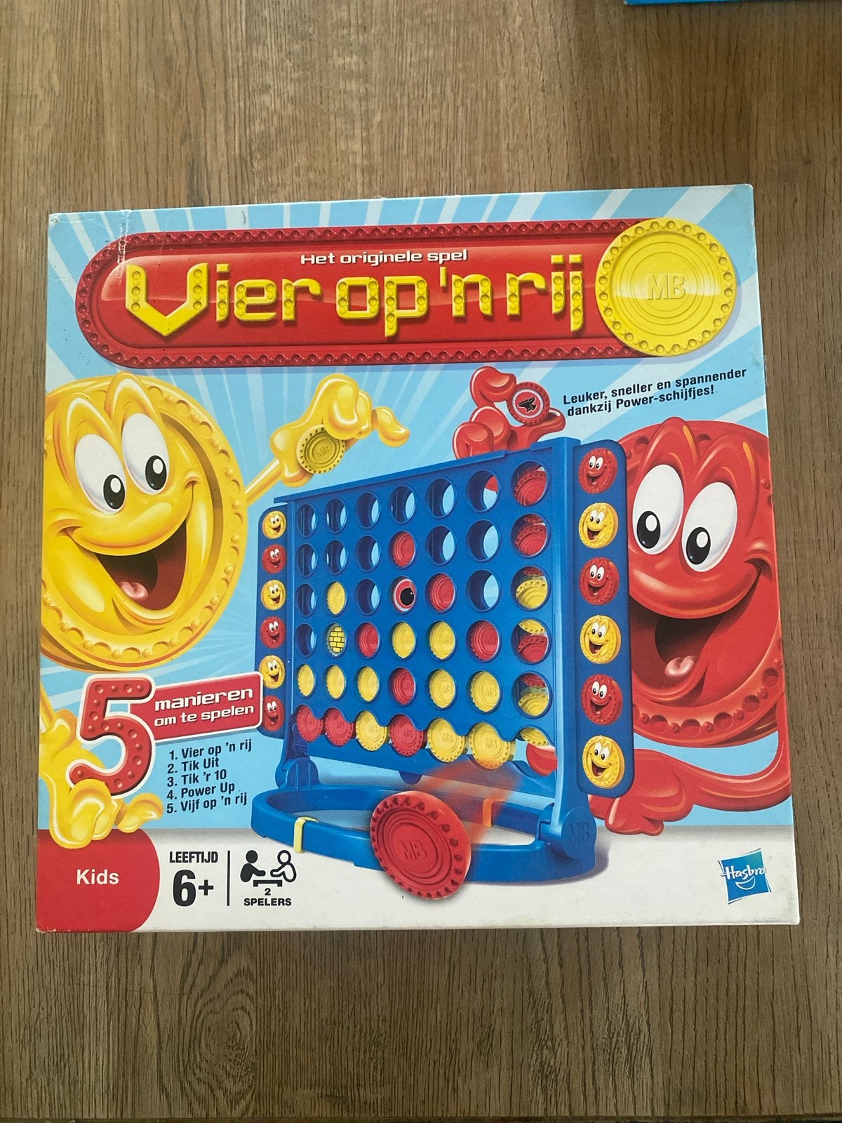 Vier op 'n rij - Het originele spel van MB/Hasbro, Hobby en Vrije tijd, Een of twee spelers, Ophalen of Verzenden, Gebruikt