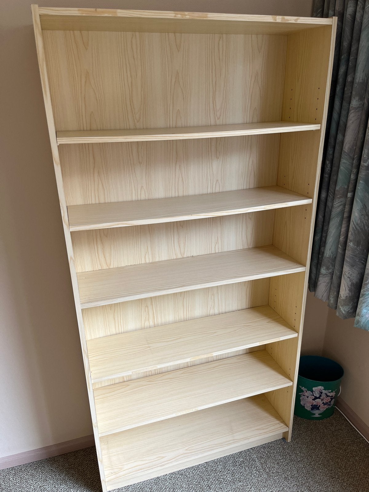 Houten Boekenkast met 6 Planken, Ophalen, Met plank(en), 200 cm of meer, 50 tot 100 cm