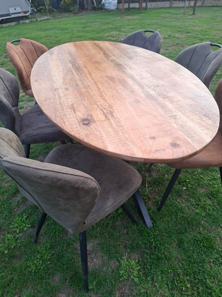 eettafel + stoelen, Ophalen, 50 tot 100 cm, Vijf personen of meer, 150 tot 200 cm
