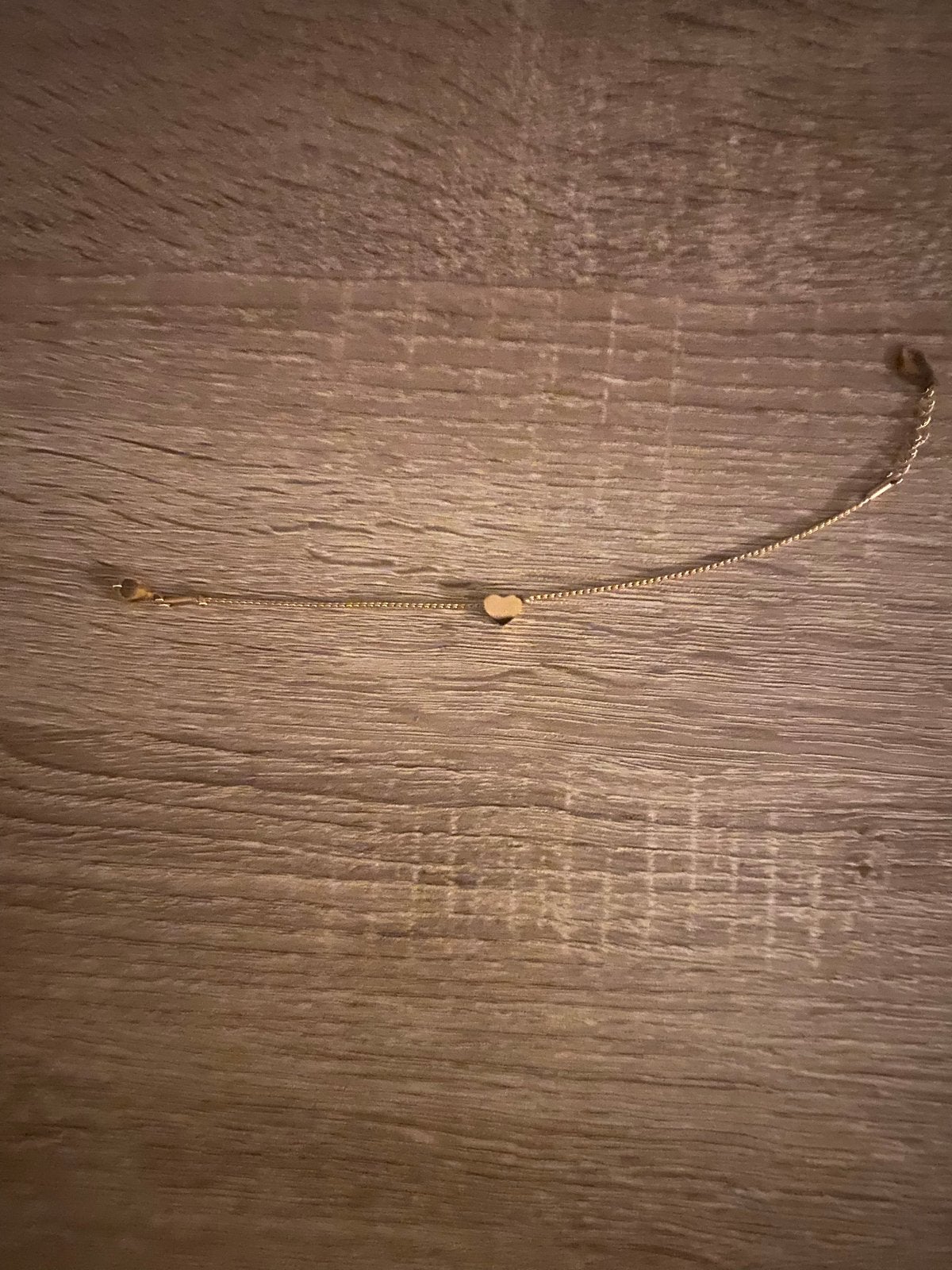 Gouden armband met hartje, Ophalen, Gebruikt, Goud
