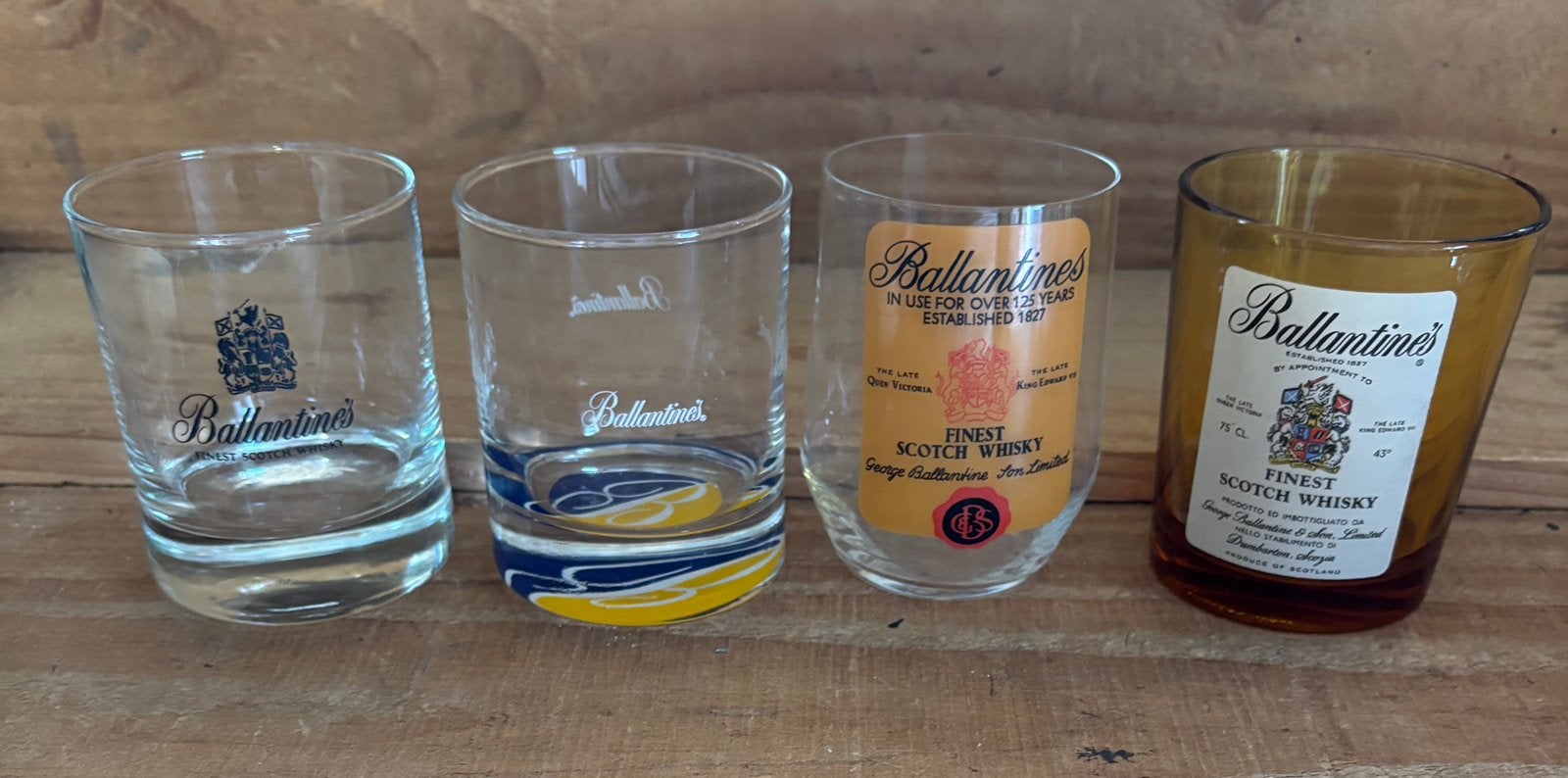 Ballentines whisky glazen, Ophalen of Verzenden, Zo goed als nieuw, Overige typen