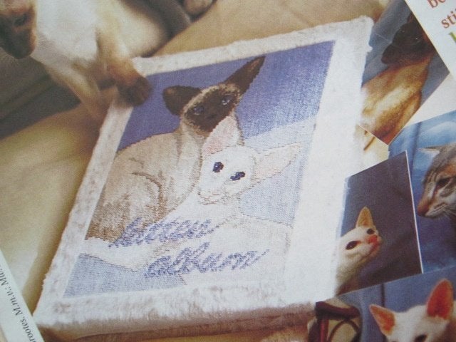 Borduurpatroon  Siamese Poezen  poes  nr 4270, Verzenden, Nieuw, Handborduren, Patroon