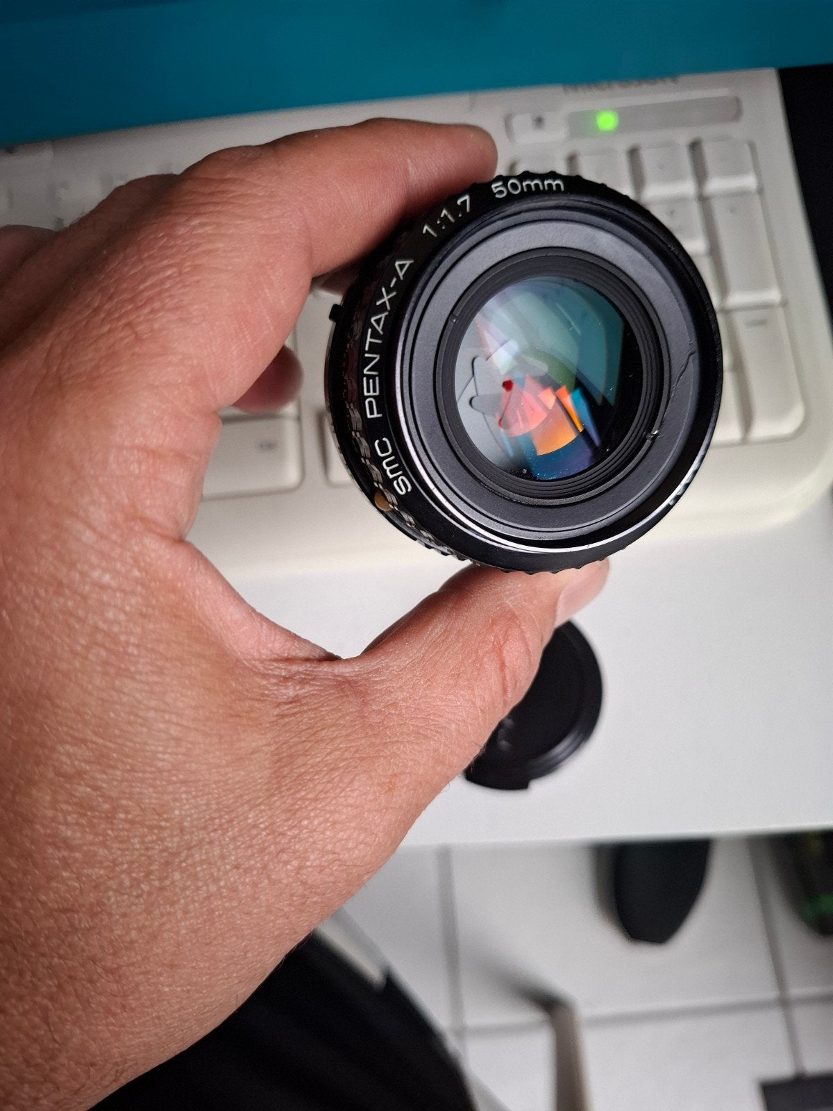 Pentax SMC A 50mm f/1.7 lens - Haarscherp en schoon, Ophalen of Verzenden, Gebruikt, Standaardlens