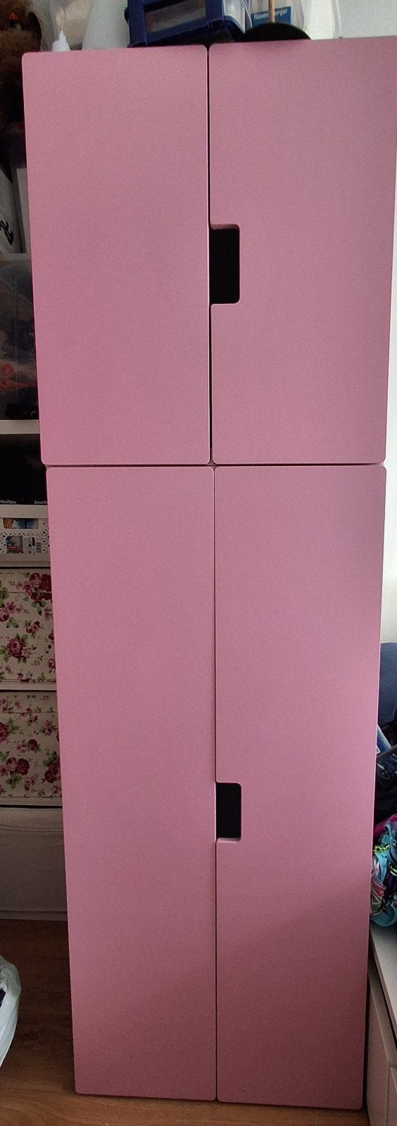 IKEA Stuva kledingkast roze/wit, Ophalen