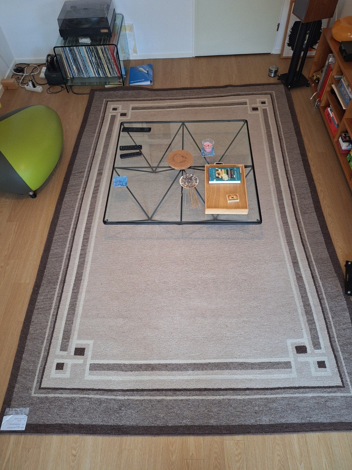 Vloerkleed Wol, Huis en Inrichting, Stoffering | Tapijten en Kleden, Ophalen, Gebruikt, Grijs, 200 cm of meer