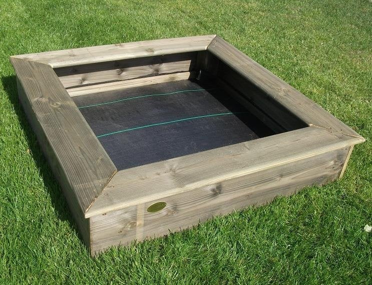 HOUTEN ZANDBAK 100x100 incl deksel kant en klaar geleverd, Ophalen, Nieuw