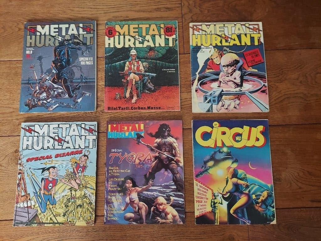 Metal Hurlant & CirCus rare issues cult magazine 1970’s 80’s, Boeken, Strips | Comics, Diverse, Europa, Ophalen of Verzenden, Zo goed als nieuw
