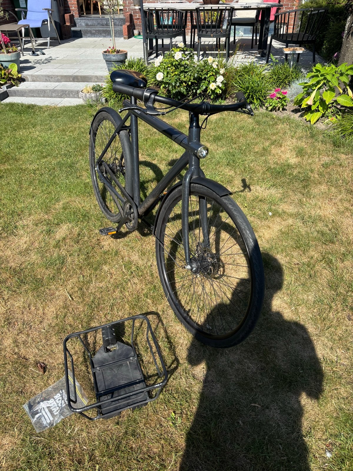 Van Moof fiets met rekje - Perfect doehetzelver!, Gebruikt, Versnellingen, Schijfrem, 53 tot 57 cm