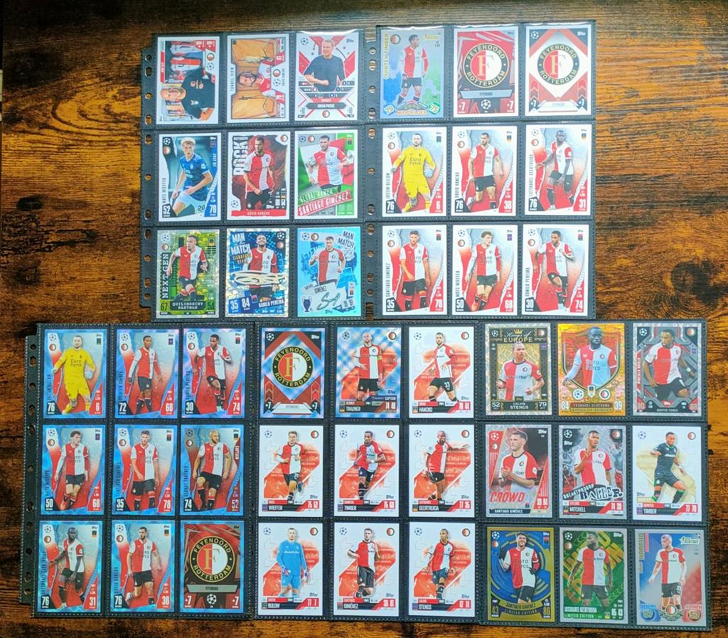 Feyenoord Topps 45 x Blue Crystal...2023+Extra 24-25+Extra, Verzamelen, Sportartikelen en Voetbal, Ophalen of Verzenden, Nieuw