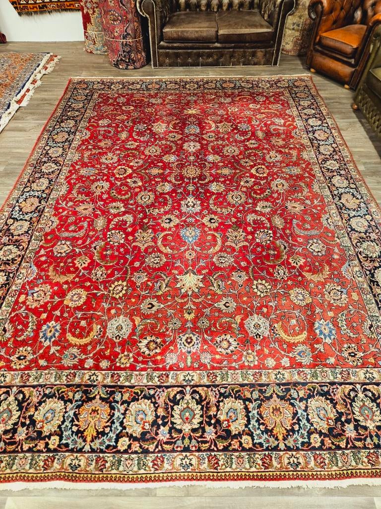 Perzisch Handgeknoopt Tabriz Tapijt. Prachtige kleuren!, Perzisch, 200 cm of meer, Ophalen of Verzenden, Zo goed als nieuw