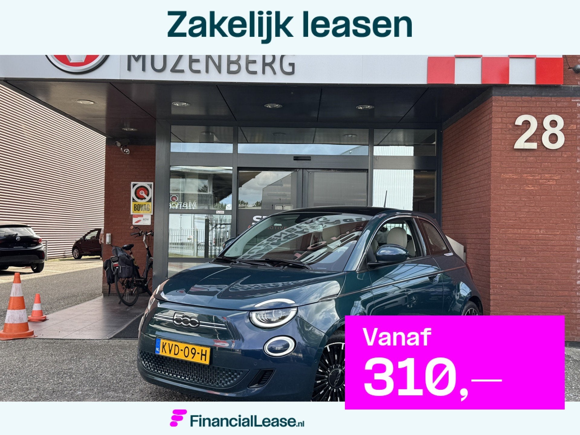 Fiat 500e La Prima 42 kWh // SOH 90% // FULL LED // NAVI + C, Gebruikt, 1265 kg, Onderhoudsboekje, Financial lease