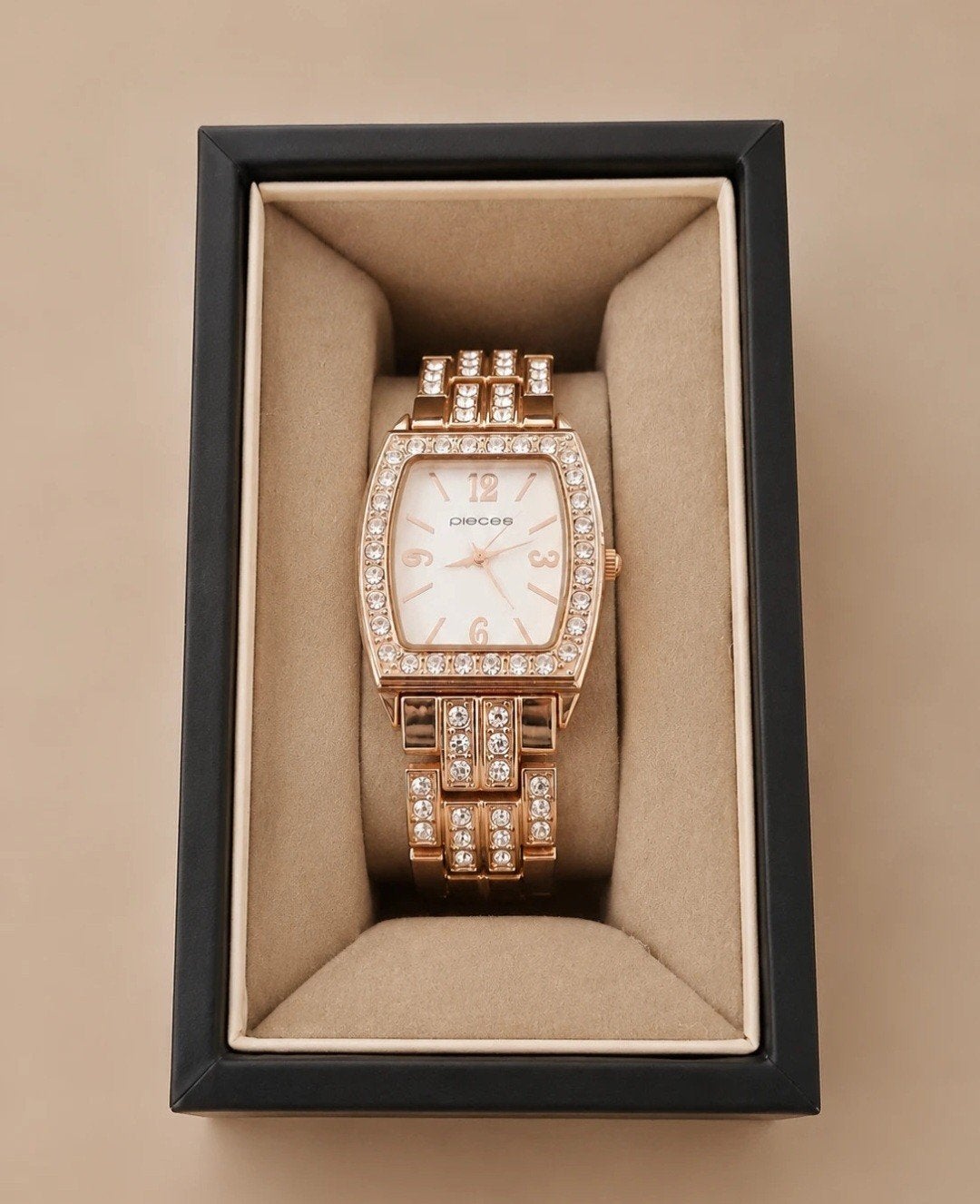 Elegant Pieces Dames Polshorloge met Strass, Overige merken, Overige materialen, Polshorloge, Overige materialen