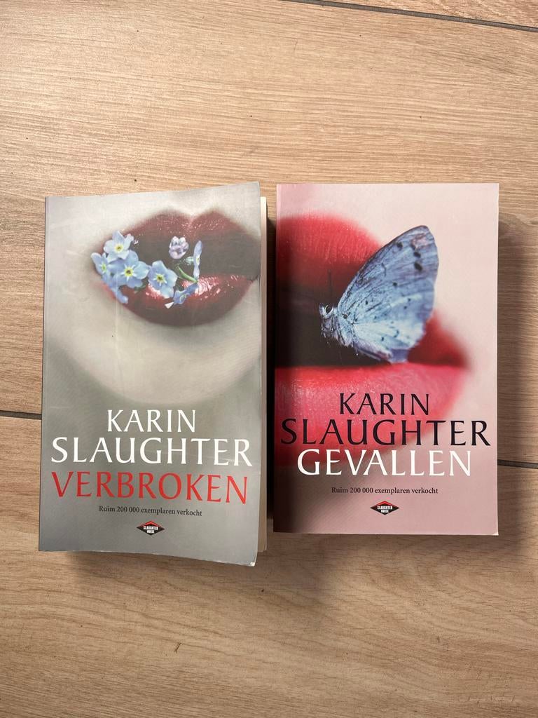 Karin Slaughter, 2 boeken: Verbroken en Gevallen, Boeken, Ophalen, Gelezen, Nederland