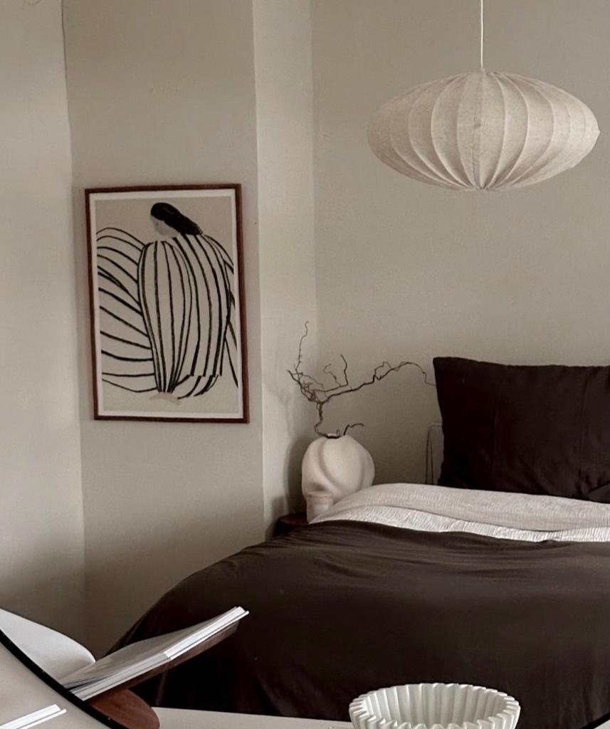 Linnen Hanglamp, Ophalen, Zo goed als nieuw, Stof, Minder dan 50 cm