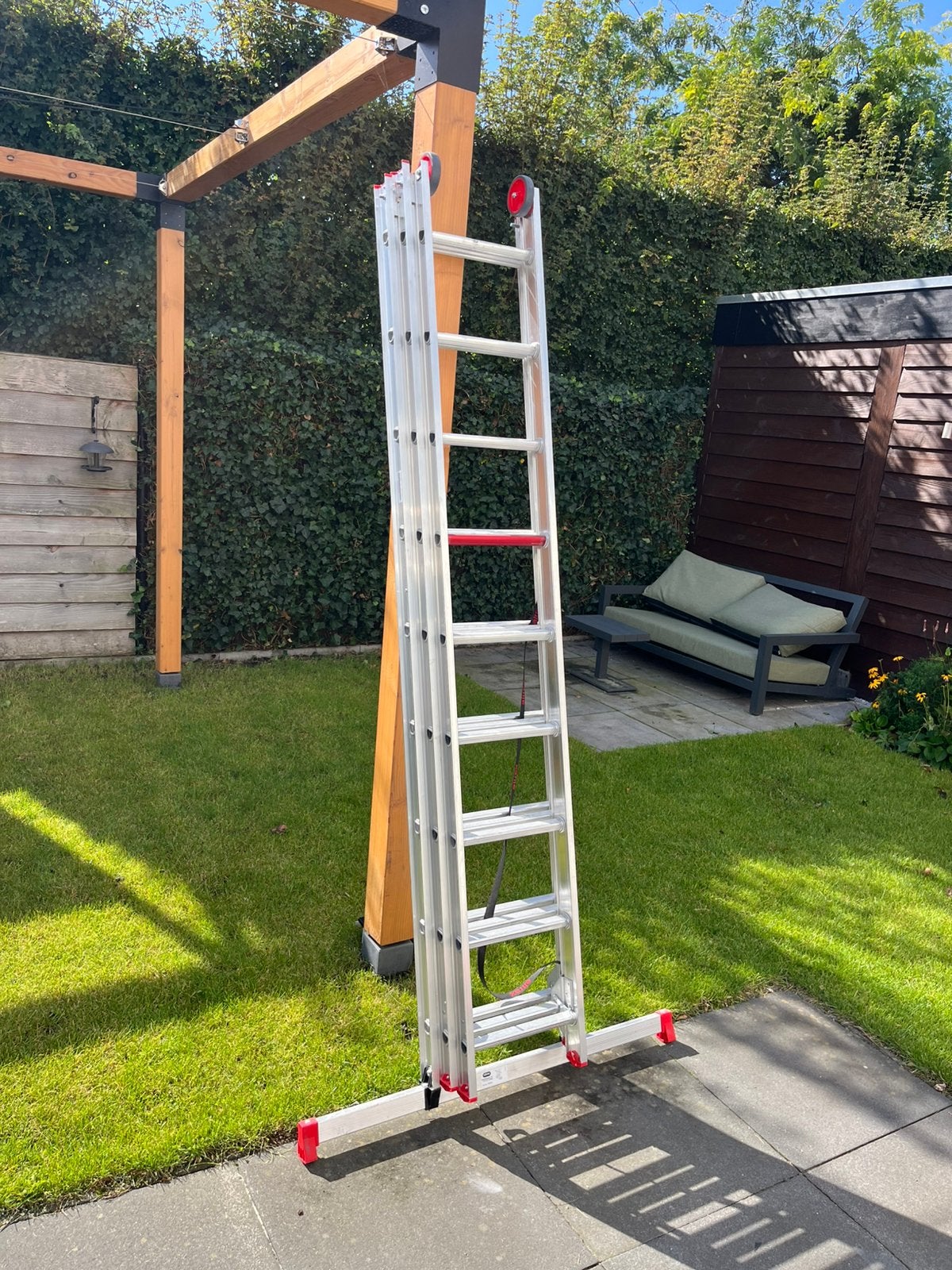 Altrex All Round reformladder 3x9 – 6,8 m werkhoogte, Doe-het-zelf en Verbouw, Ophalen, Zo goed als nieuw, 4 meter of meer