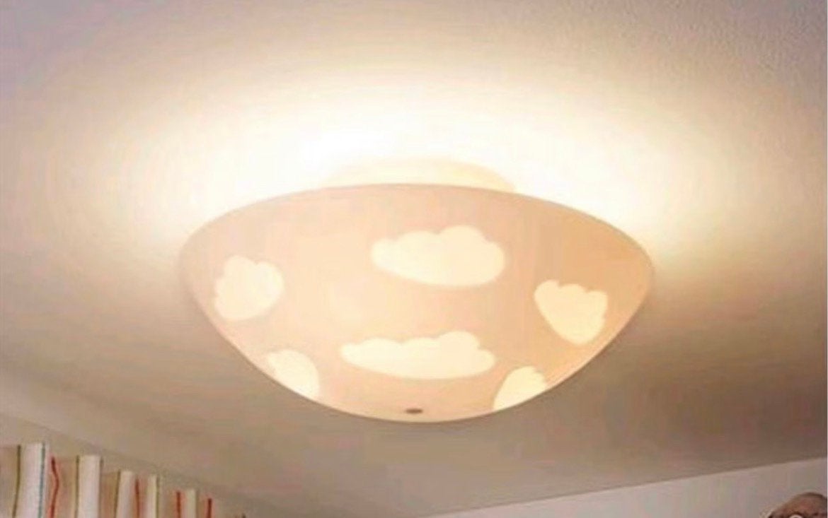 Kinder wolken lamp, Huis en Inrichting, Lampen | Wandlampen, Ophalen, Zo goed als nieuw
