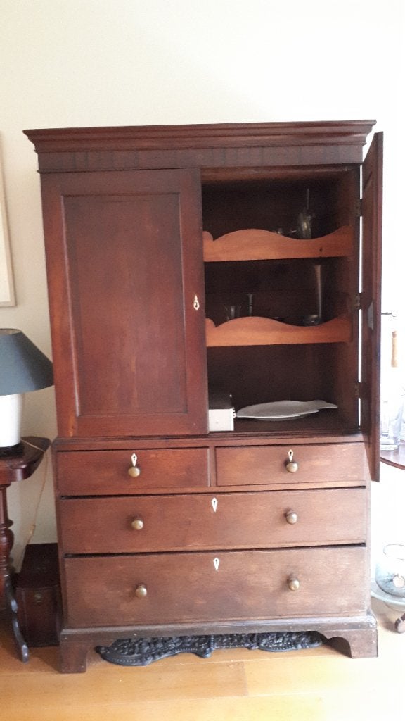 Antieke/ vintage houten servieskast !!LAATSTE DAG!!, Ophalen