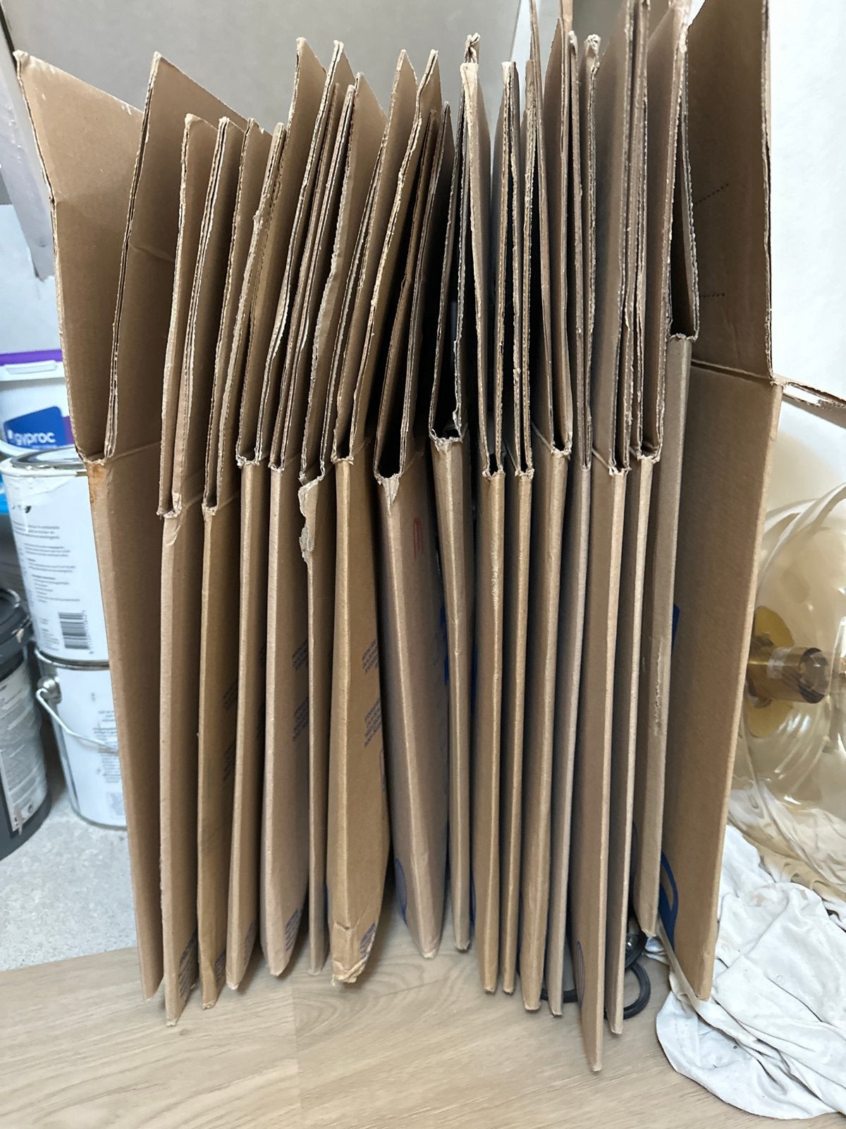 15 licht gebruikte verhuisdozen, Doe-het-zelf en Verbouw, Kratten en Dozen, Ophalen, Gebruikt, Doos, Opvouwbaar