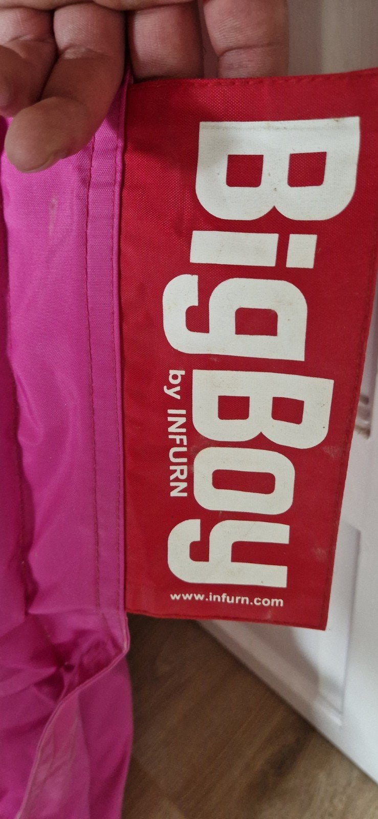 Roze Big Boy zitzak van Infurn, Ophalen, Gebruikt, Roze, Zitzak
