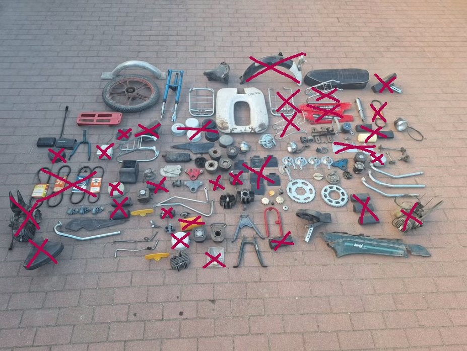 diverse oldtimer brommer onderdelen partij batavus anker, Fietsen en Brommers, Ophalen of Verzenden, Gebruikt, Overige typen, Overige merken