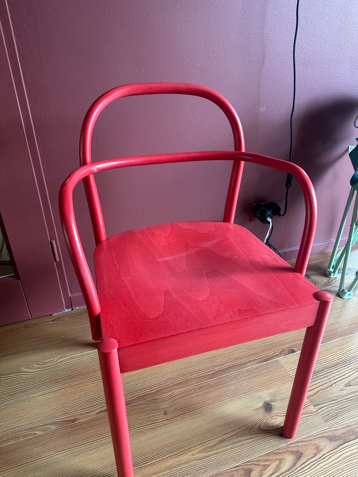 IKEA Stockholm 2025 chair, red, Ophalen, Zo goed als nieuw, Eén, Rood
