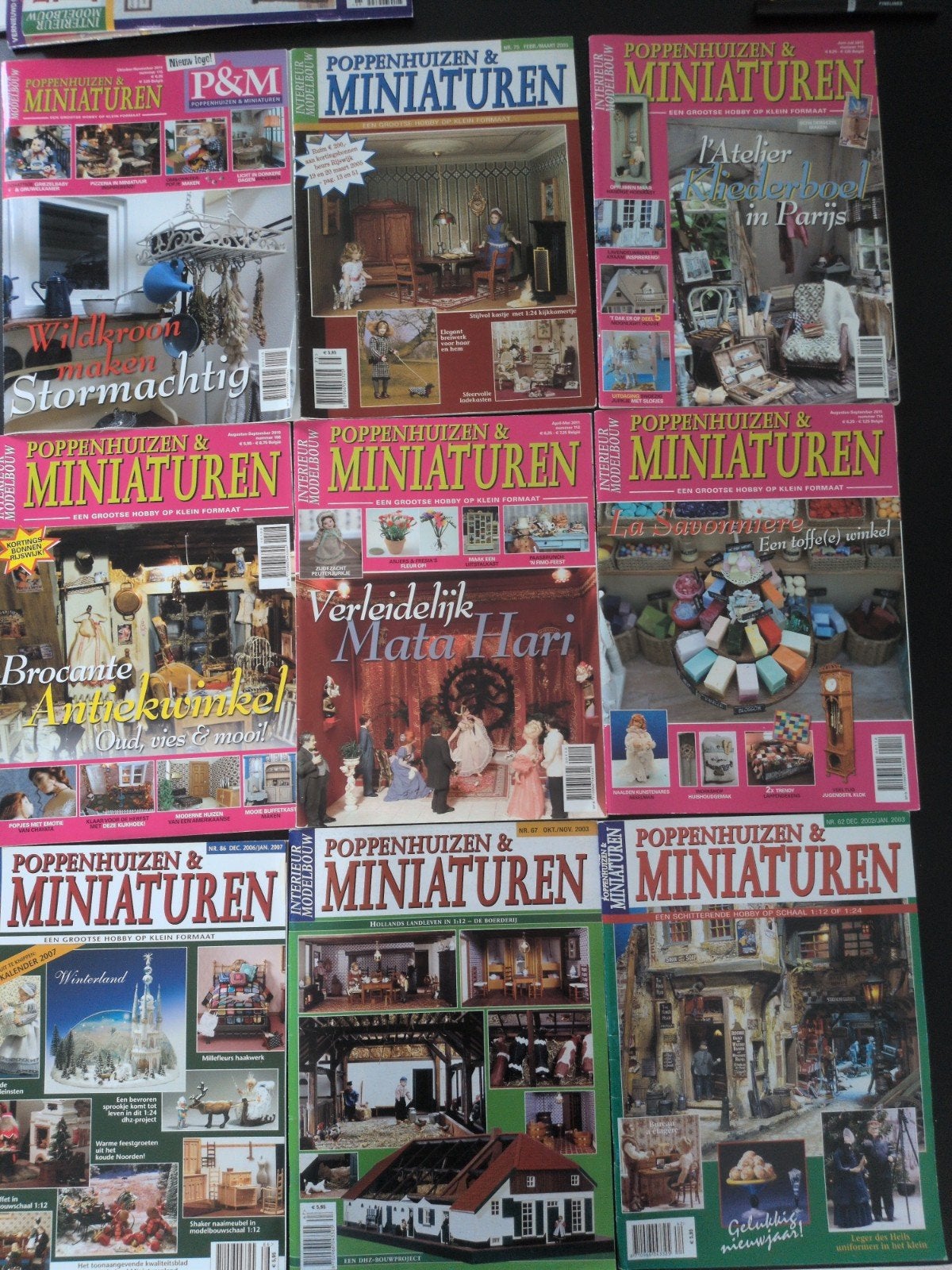 Tijdschriften Poppenhuizen & Miniaturen (9 stuks), Ophalen of Verzenden, Gebruikt, Overige typen