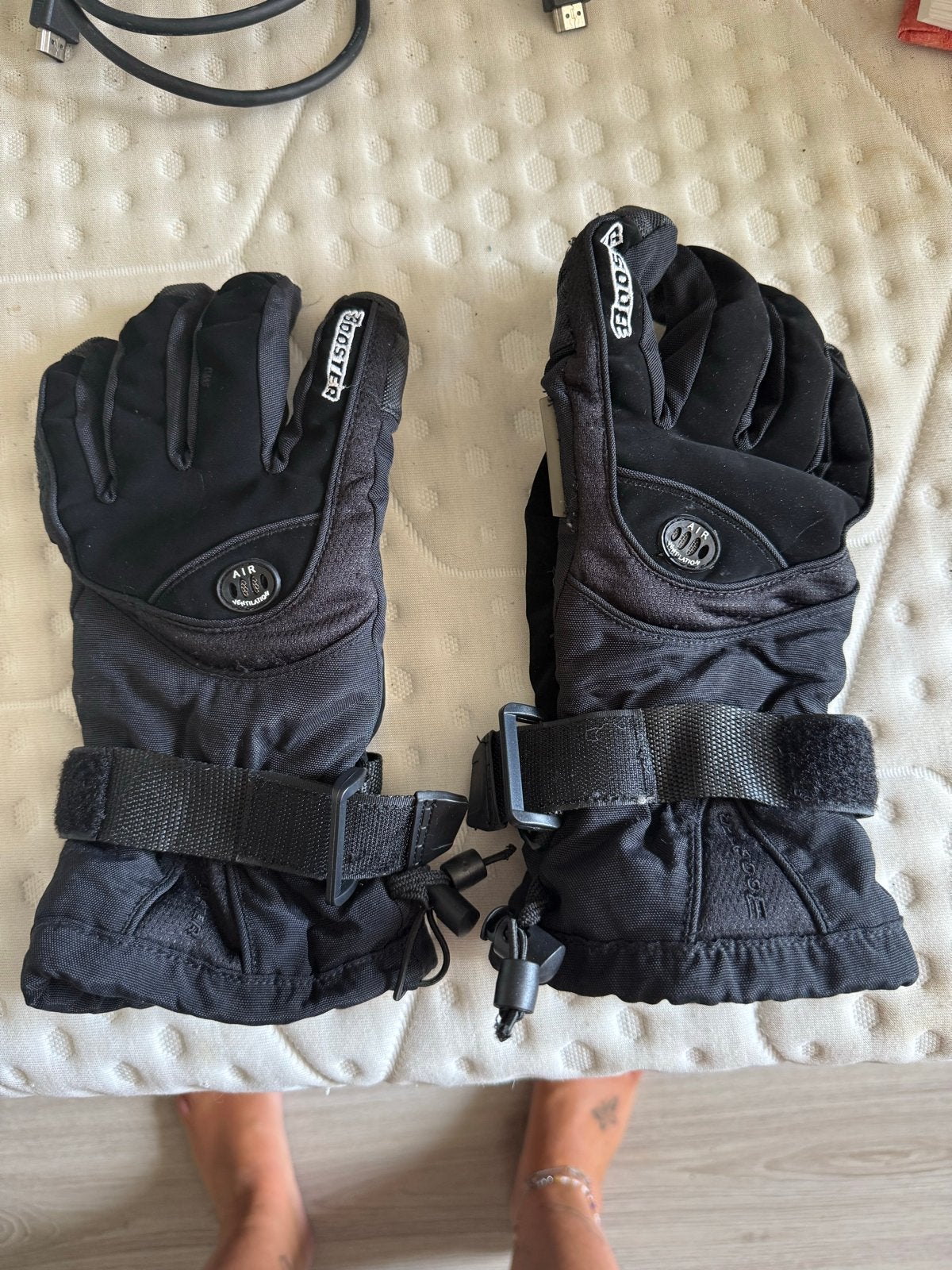 Zwarte ski handschoenen - Warm en waterdicht, Ophalen, Gedragen, Maat 38/40 (M), Overige typen