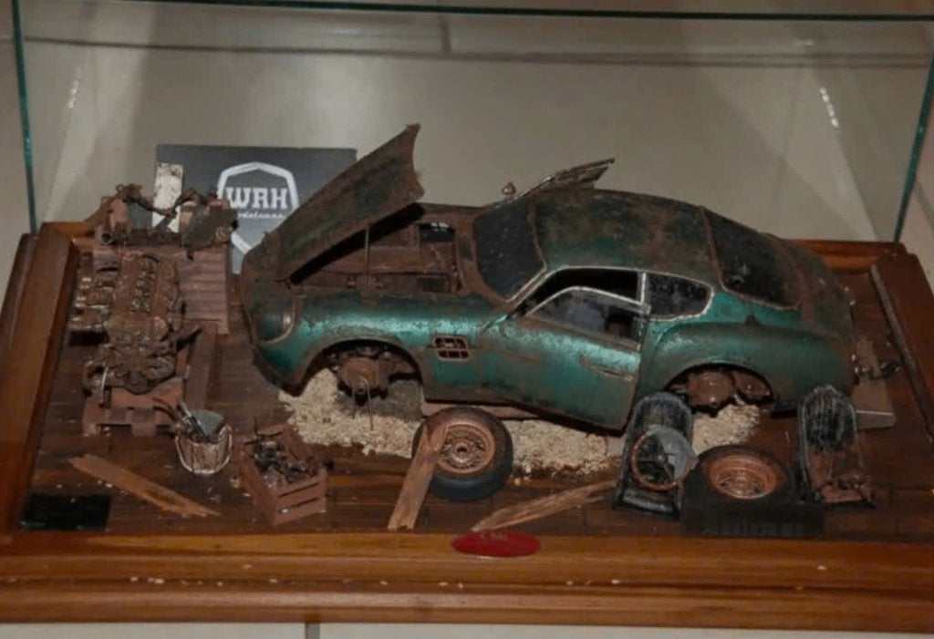1:18 ASTON MARTIN DB4 BARNFIND CMC M-132BF LTD 20 UNIEK WRH, Verzenden, Zo goed als nieuw, Auto, Overige merken