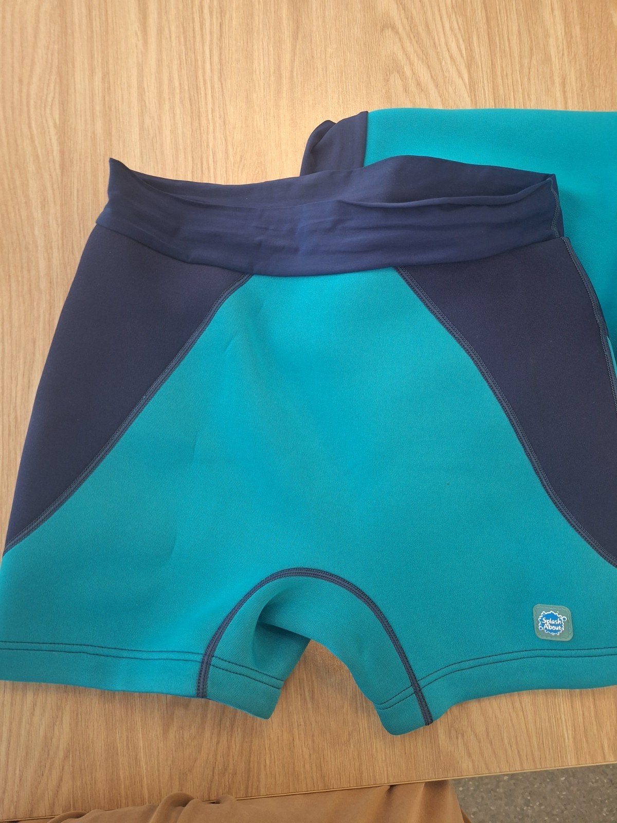 Incontinentiezwembroek    Blauw met turquoise  Merk : Splash, Ophalen of Verzenden