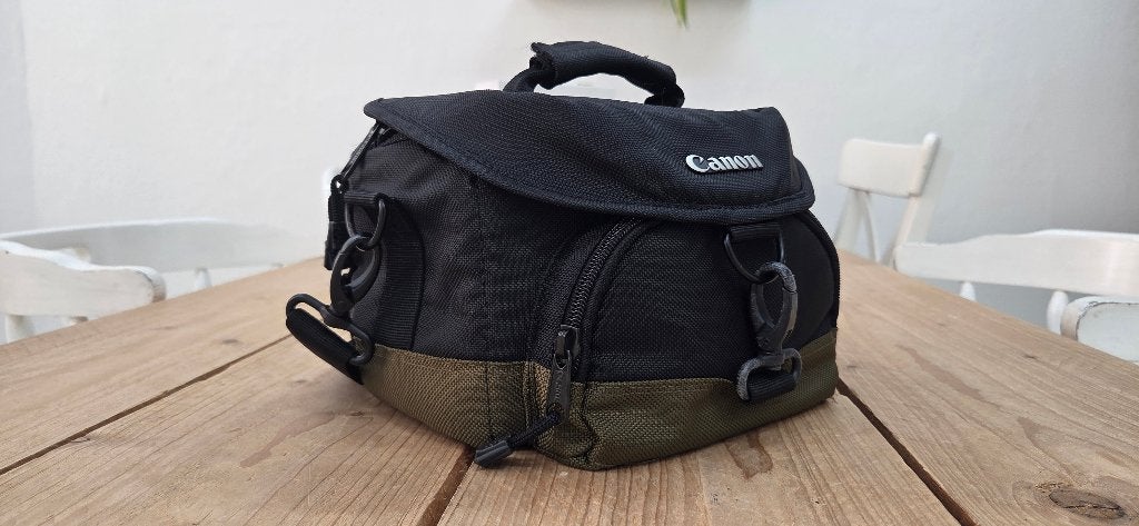 Fototas / cameratas / camera tas - Canon schoudertas, Canon, Ophalen of Verzenden, Zo goed als nieuw, Zwart