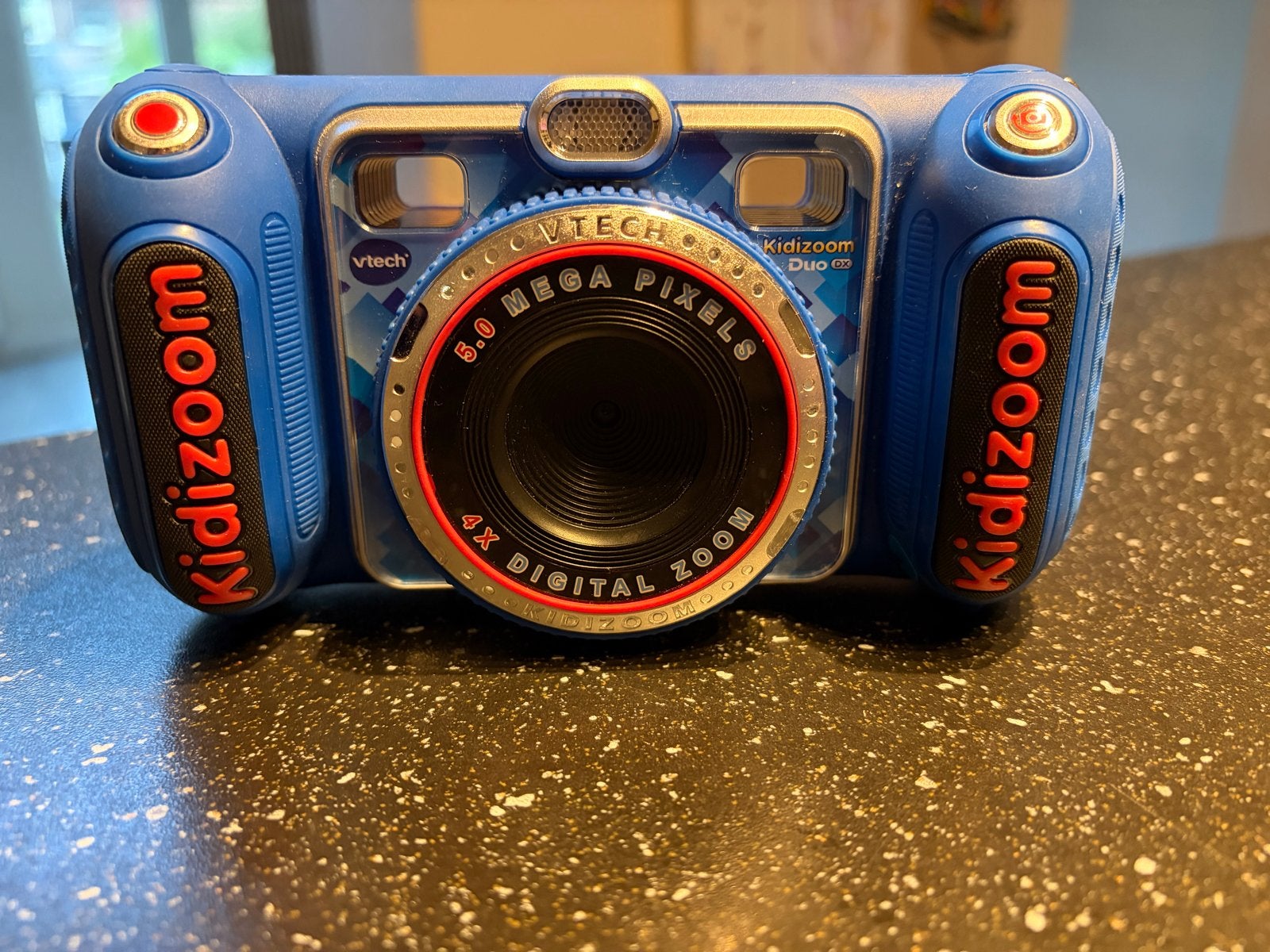 VTech Kidizoom Duo DX 5.0 MP kindercamera met tas en koptele, Ophalen of Verzenden, Zo goed als nieuw, Kindercamera, Overige Merken