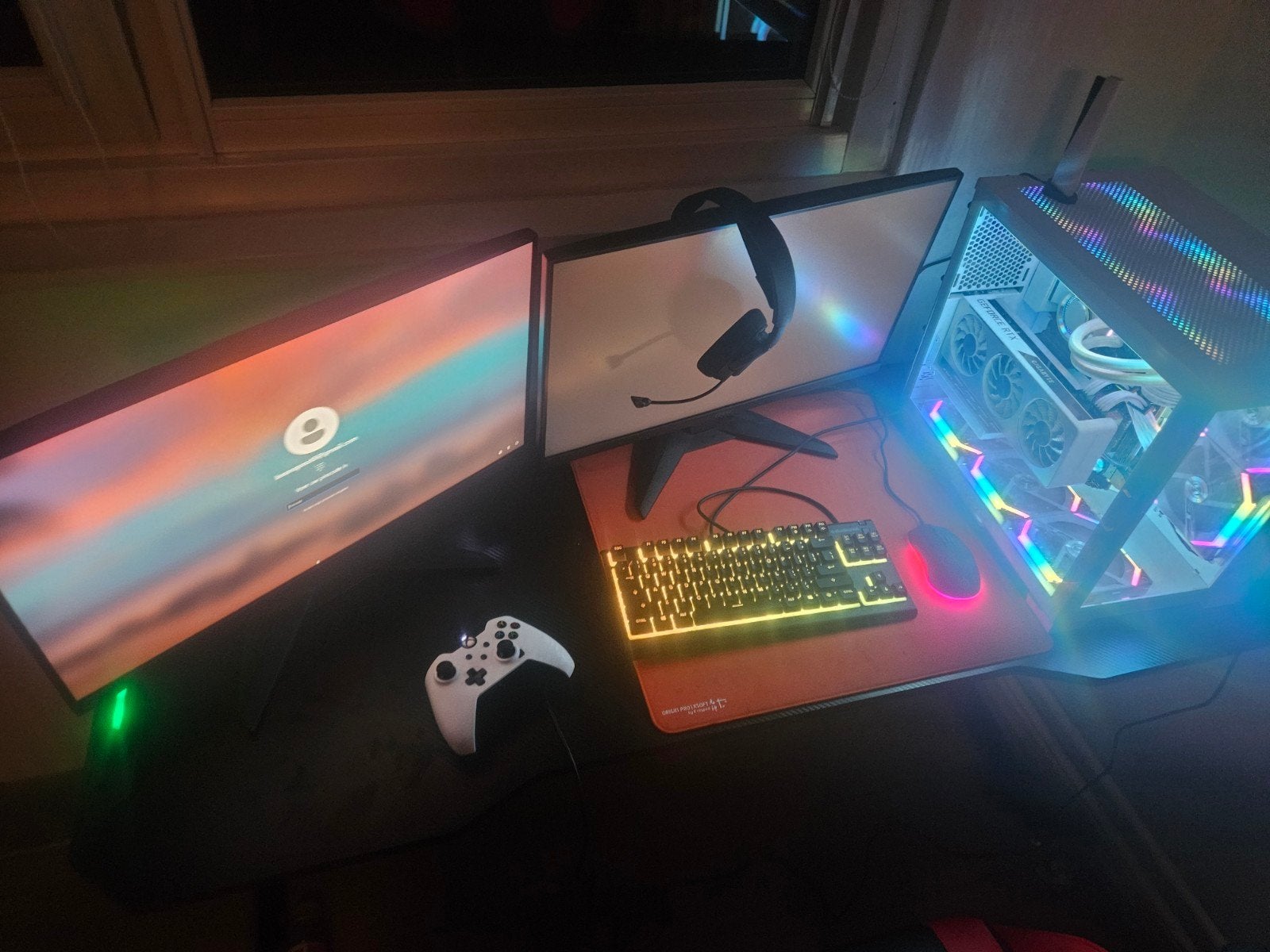 Gaming PC + 2x MSI MAG monitoren – RTX 3070 / Ryzen 7 / 32GB, 32 GB, Lian Li (Behuizing), Ophalen of Verzenden, Zo goed als nieuw