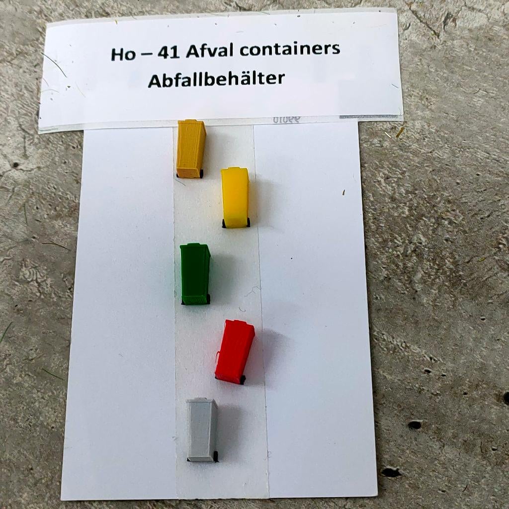 modeltrein Ho – 41 Afvalcontainers / kliko, Gelijkstroom, Natuur, Nieuw, Ophalen of Verzenden