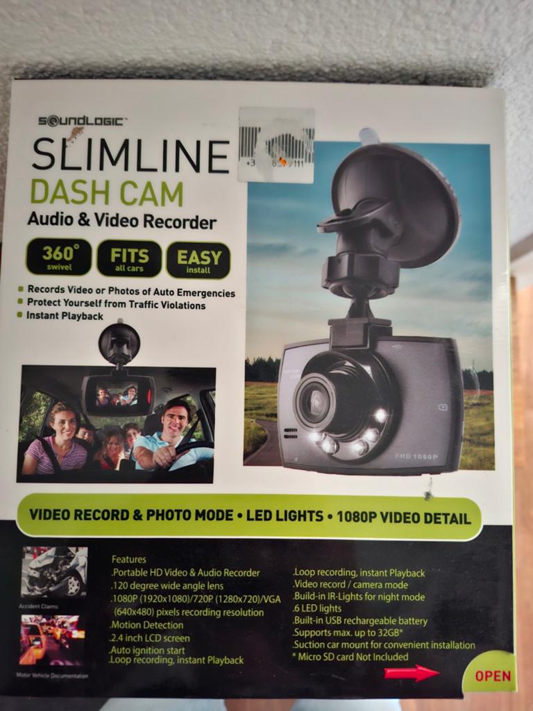 Nieuwe Slimline dashcam, 1080 video, Ophalen, Nieuw